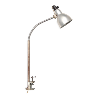 Lampe flexible, fixation étau, années 50