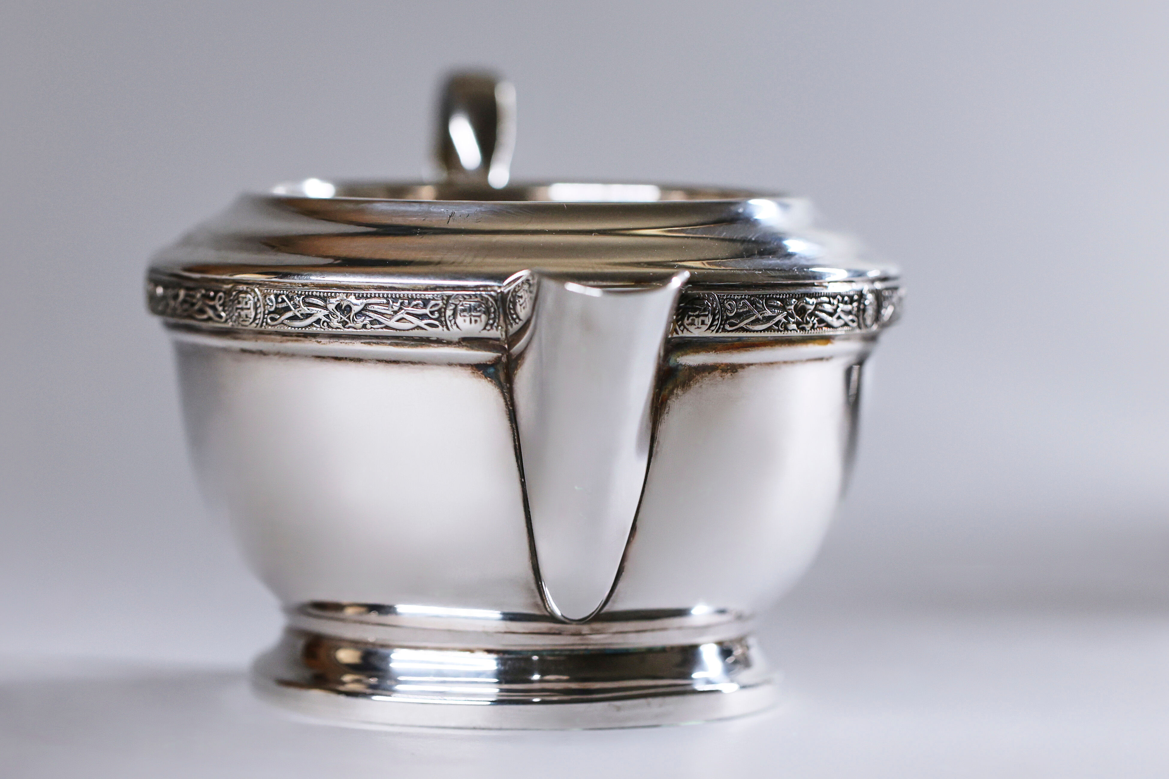 Vintage milk jug silver plate, old sheffield, 19th century