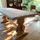 Antique solid wood farmhouse table