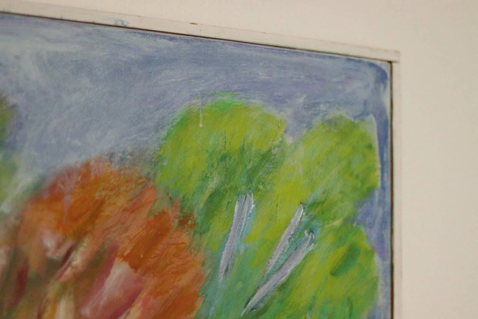 Huile sur toile suédoise "Arbres" par Hernek