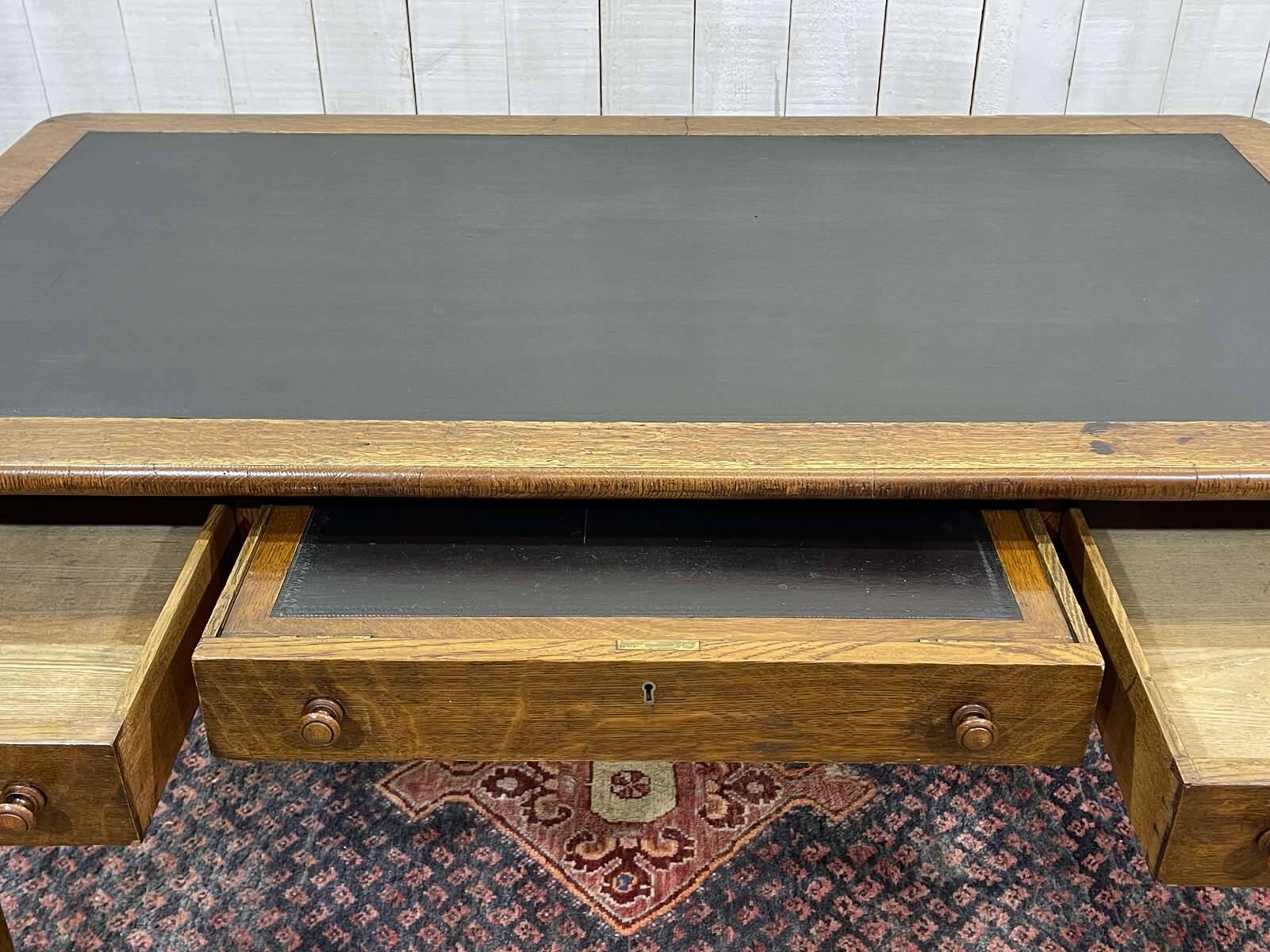 19th-century Victorian desk with writing surface