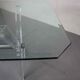 Vintage acrylic and glass dining table