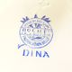 4 vintage dessert plates from the Boch Frères La Louvière model Dina 210357