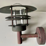Classic Danish  Outdoor Wall Lamp in Copper