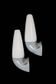 Set of 2 IFÖ “6035” / Stig Carlsson ceramic / glass wall lamps / mid-century modern design