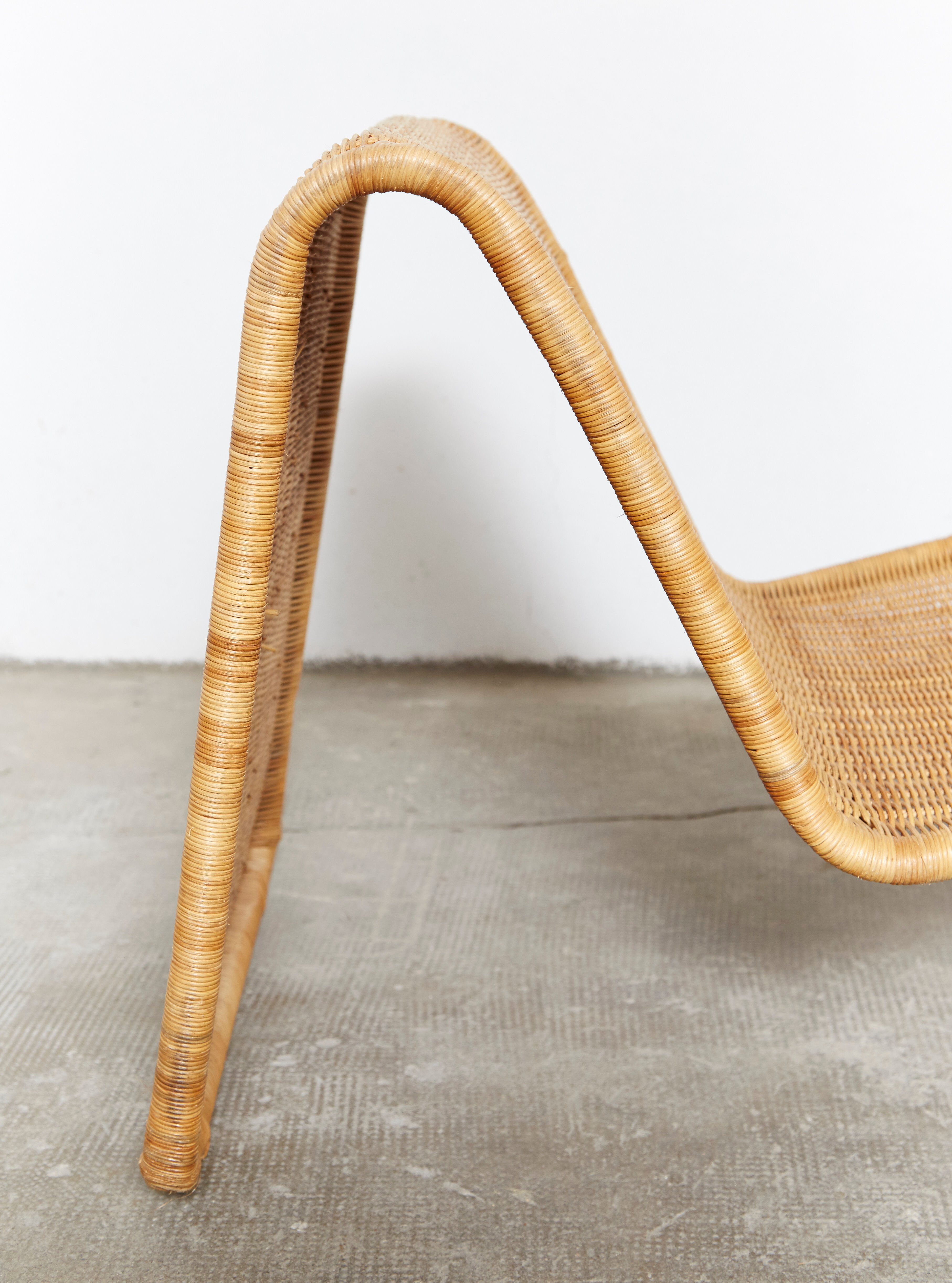 Tito Agnoli wicker chair P3 for Pierantonio Bonacina