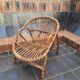 Fauteuil corbeille enfant en rotin