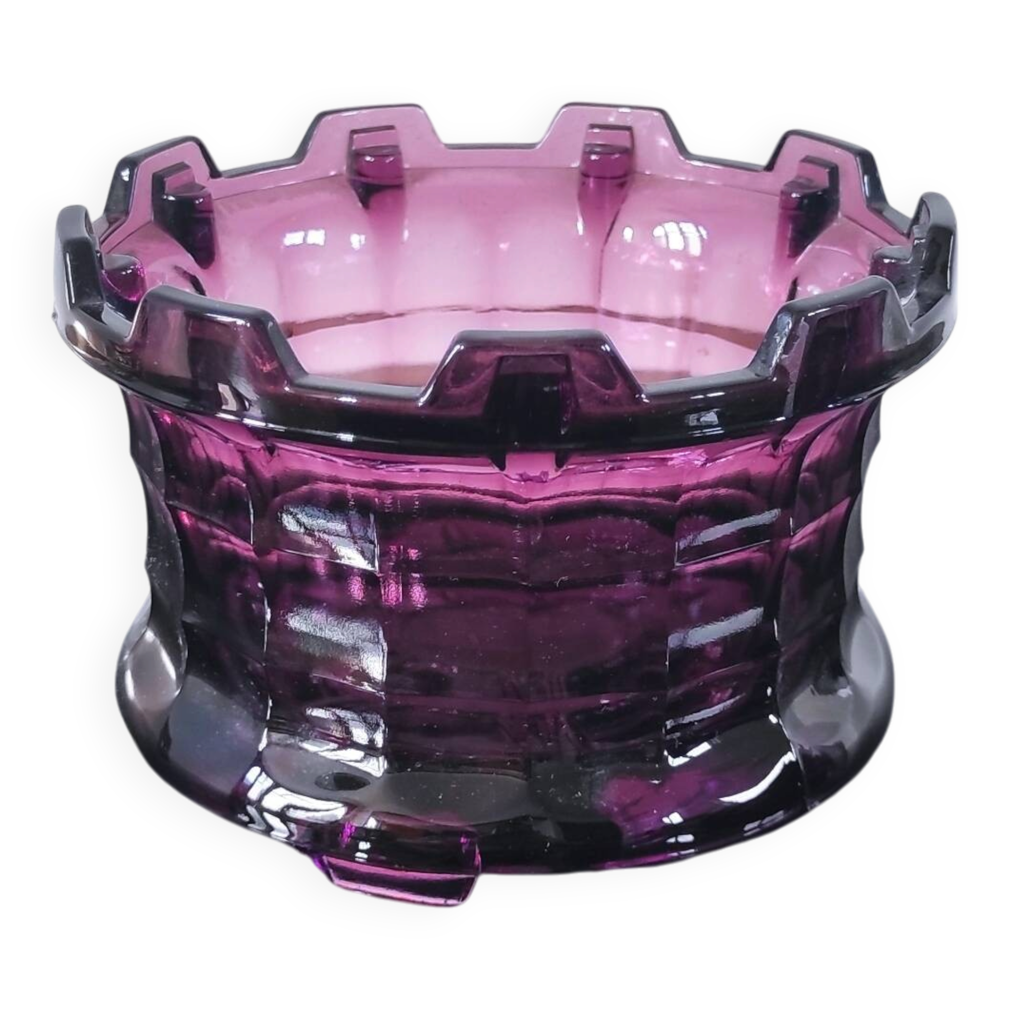 Brutalist glass cache-pot or lantern