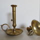 Antique brass candlesticks