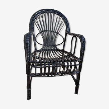 Vintage rattan armchair