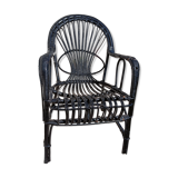 Fauteuil en rotin vintage