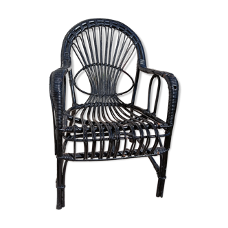 Vintage rattan armchair