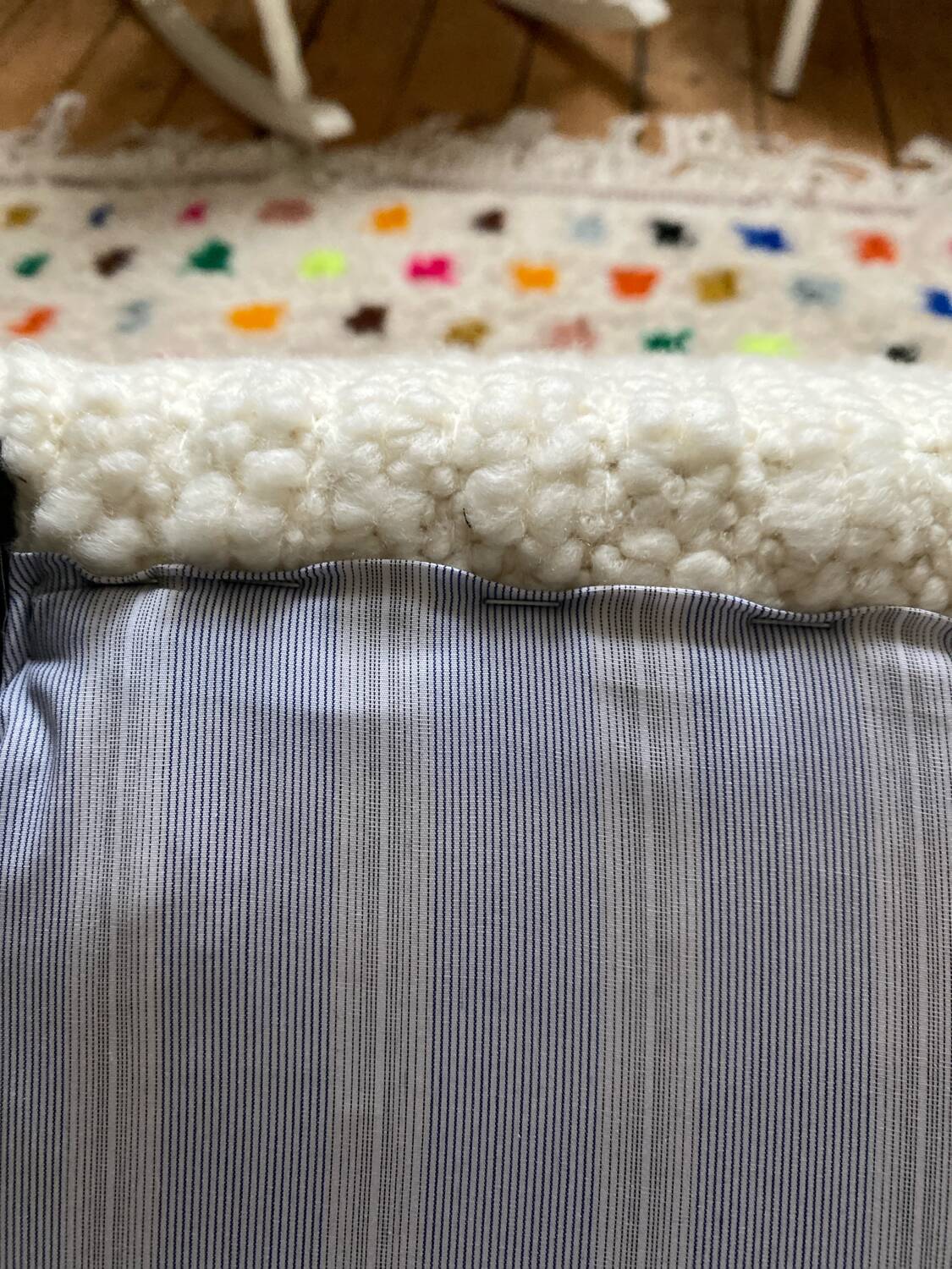 Restored empire armchair