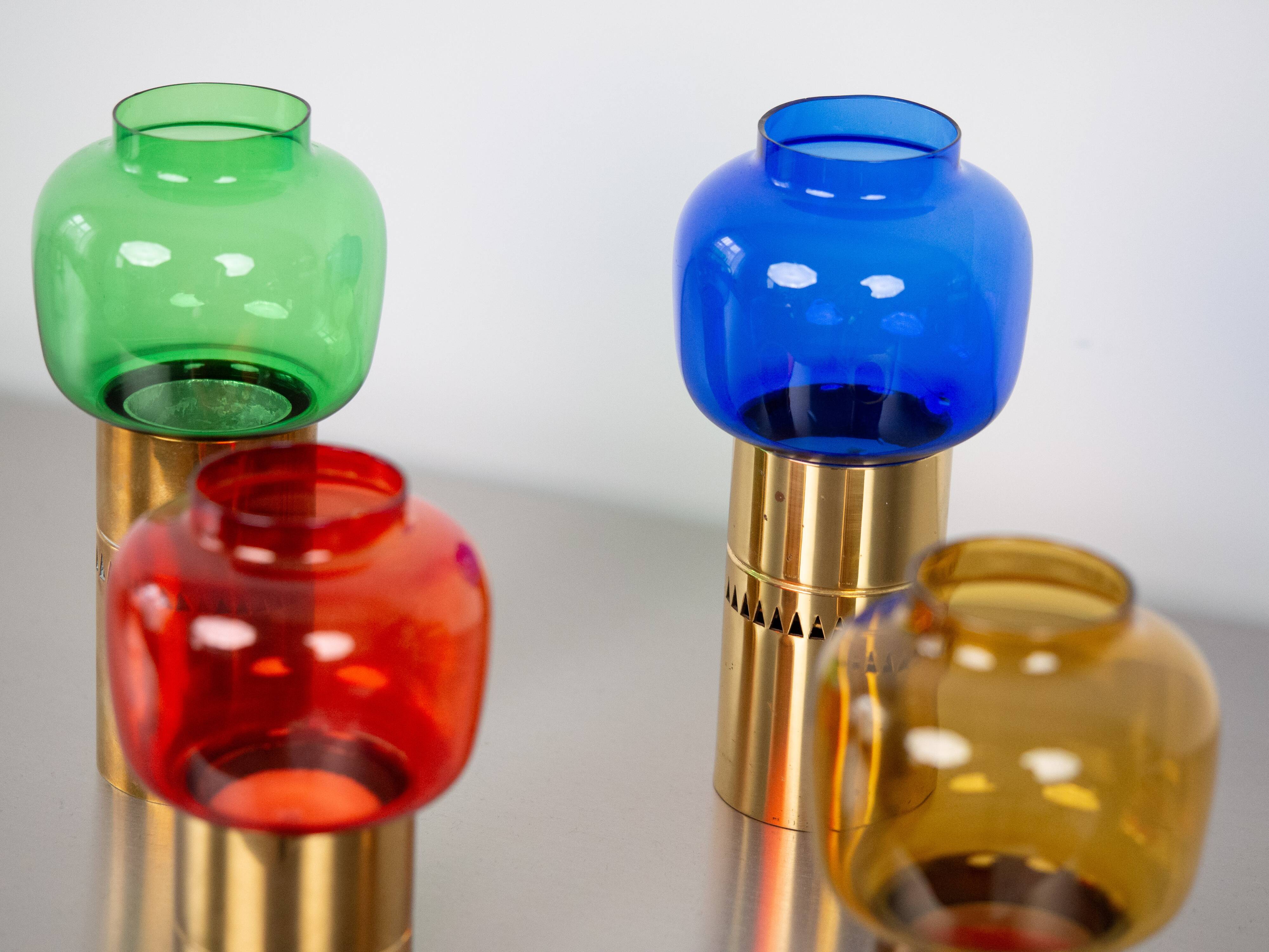 Very rare set of 4 vintage Lotta candleholders by Hans-Agne Jakobsson