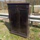 Sideboard 2 doors 1 drawers in blackened wooden support height