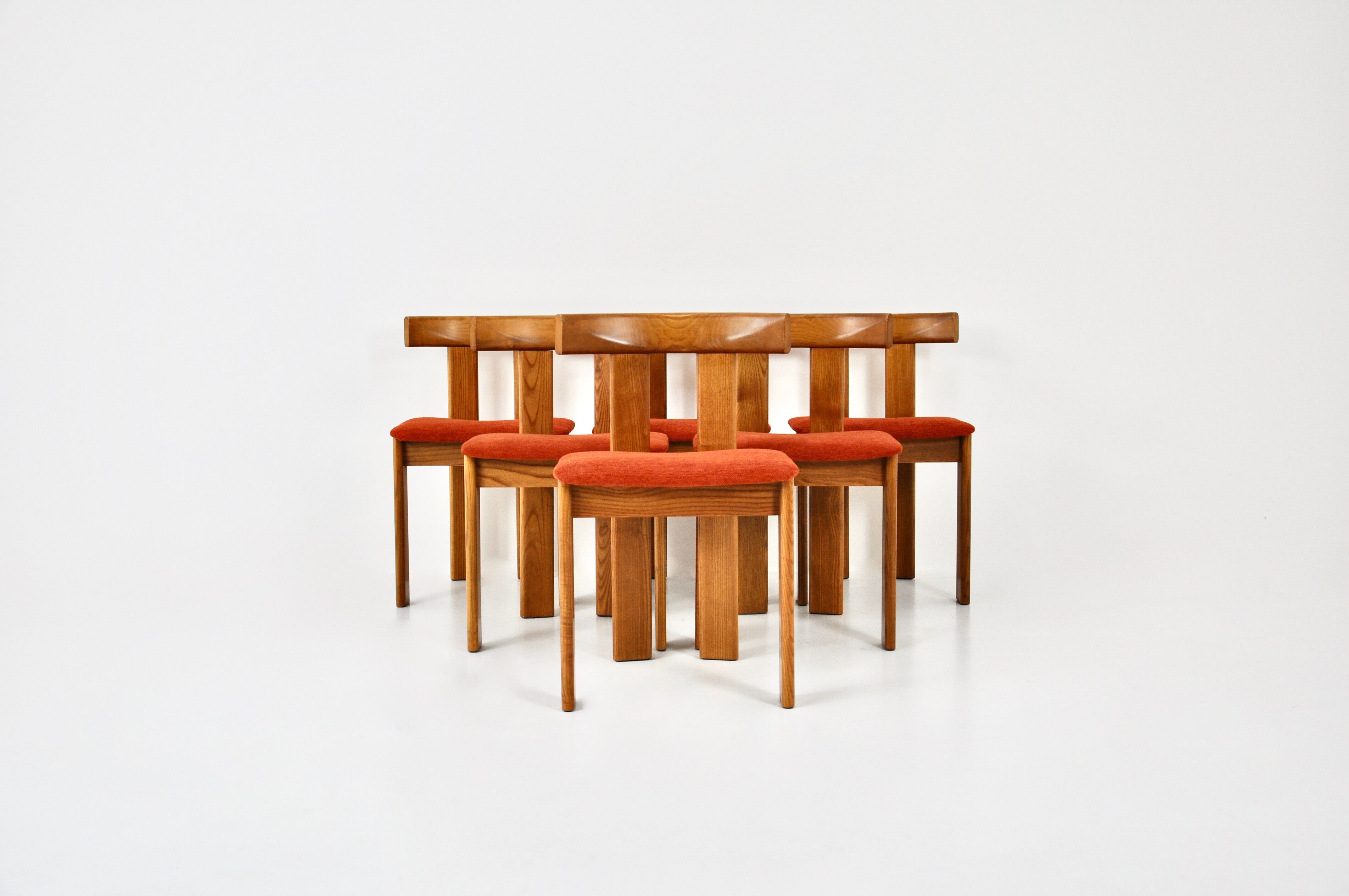 Dining chairs by Luigi Vaghi for Former, set of 6, 1960s