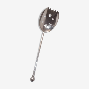 Silver metal ice spoon