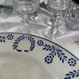 4 Assiettes plates  Luneville datant de 1890