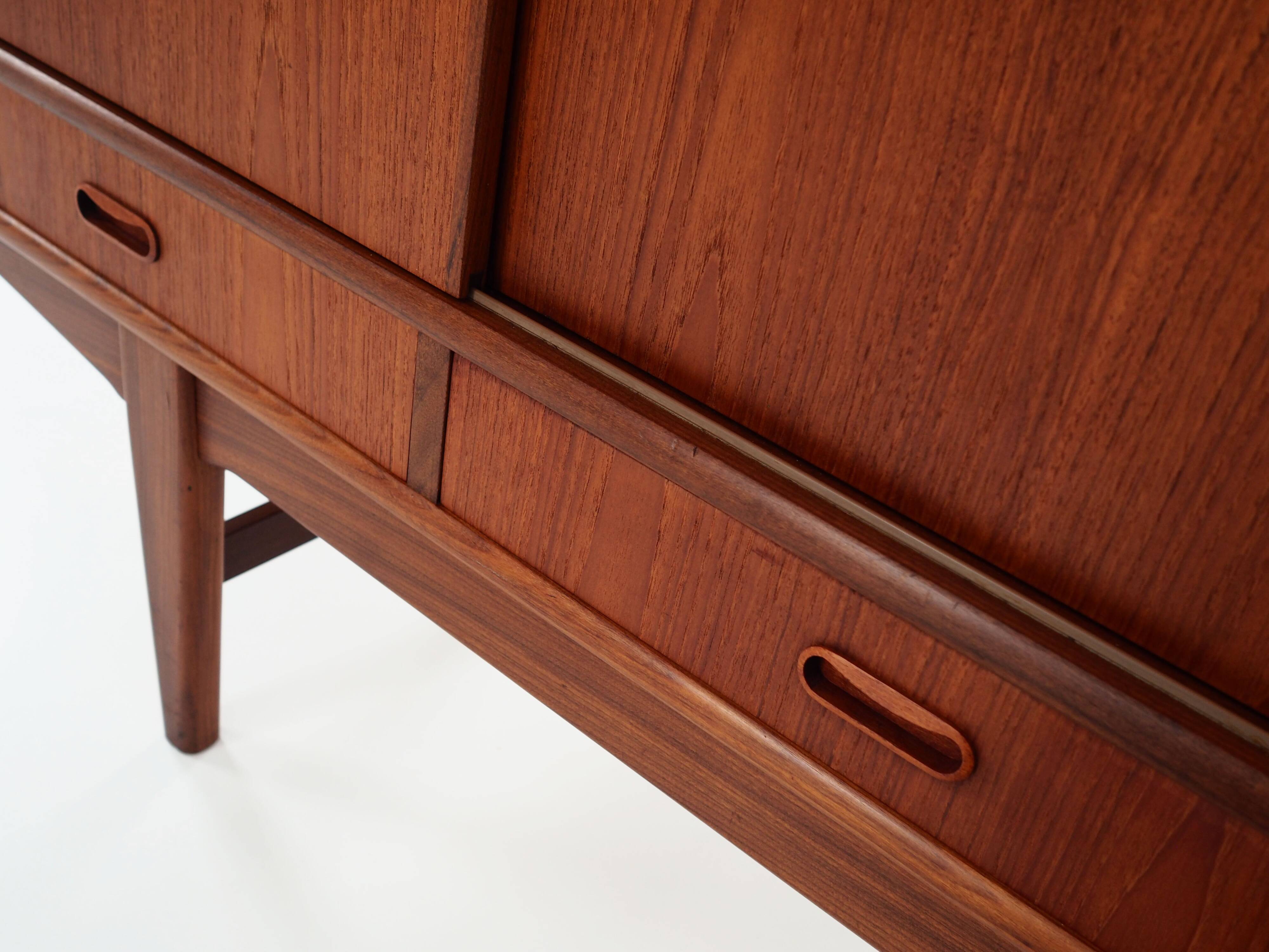Teak highboard, Danish design, 1970s, production: Denmark