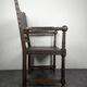 Renaissance style leather armchair