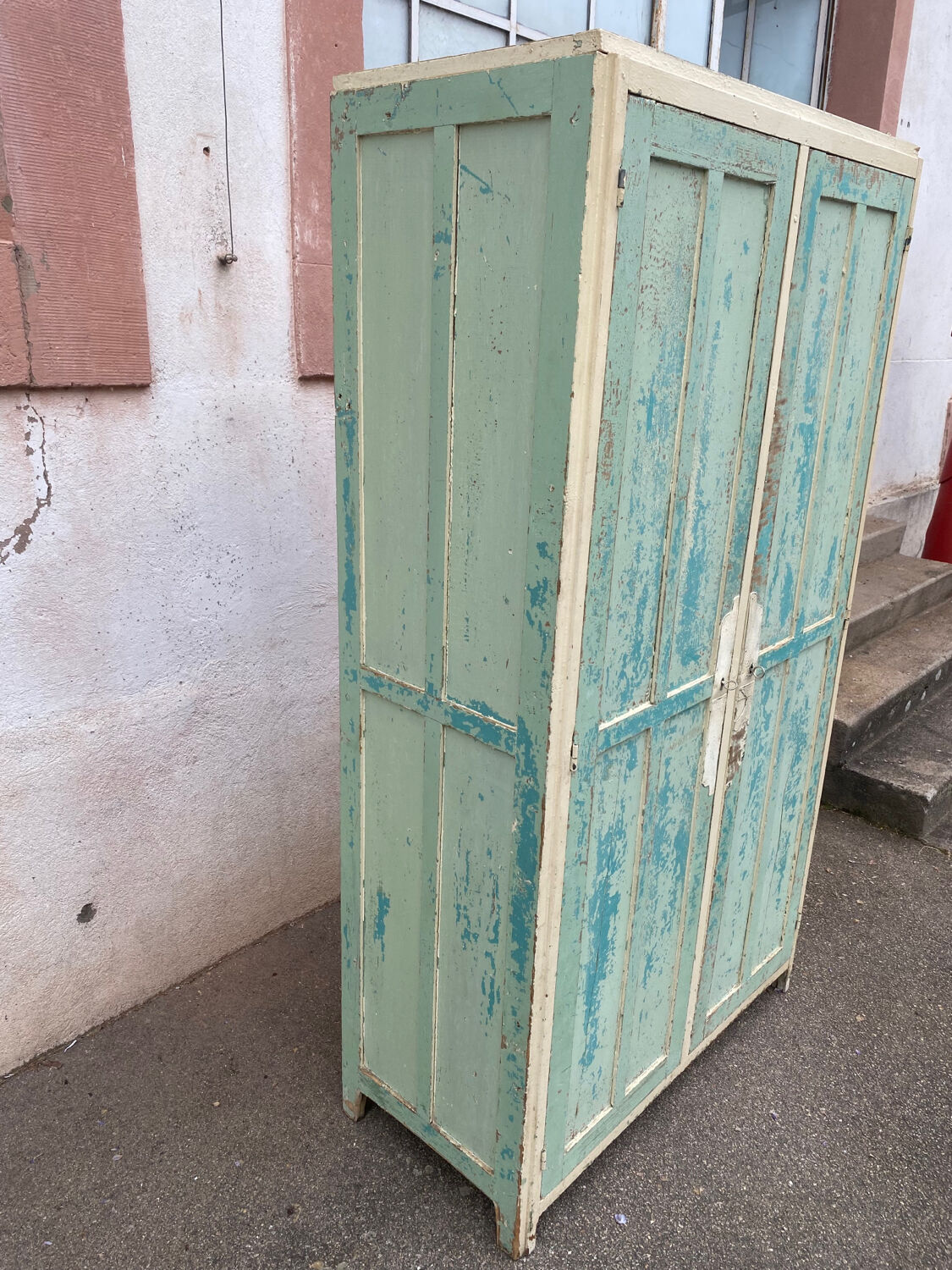 Wooden workshop locker