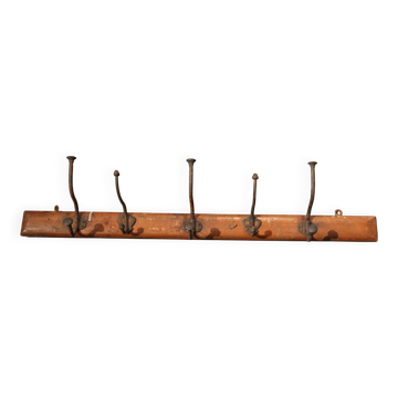 Antique workshop coat rack