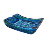 1960s Bitossi ashtray/catchall by Aldo Londi Blue Rimini Collection