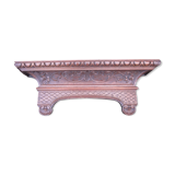 Sculpted channel wall console