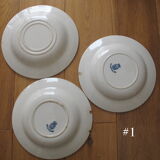 Ensemble de 6 assiettes creuses Gien