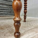 Antique round table drop-leaf table 125 cm walnut