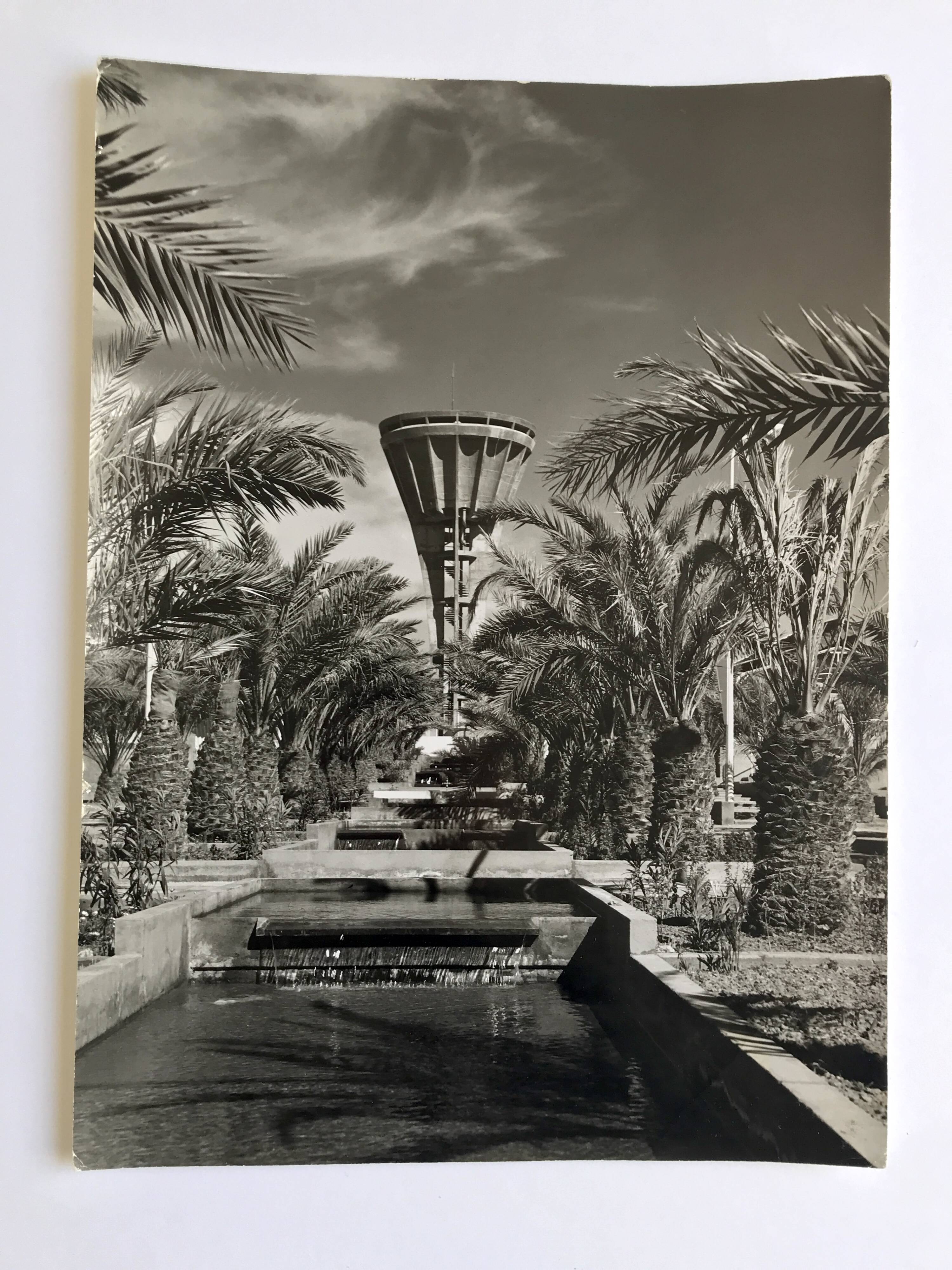 F. Schneider, brutalist landscape (Algeria), 1960s. Black and white silver print.