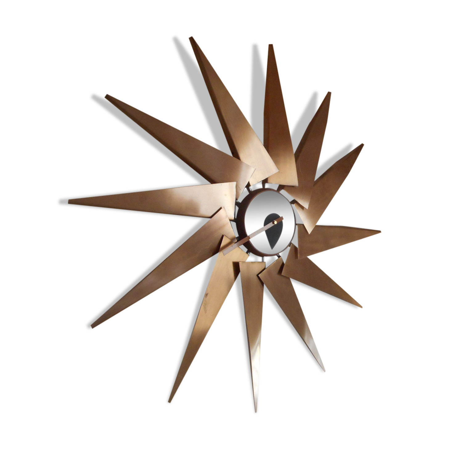 Horloge soleil top vintage design alu brossé