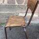 Set of 4 industrial chairs vintage school communities mullca 60s