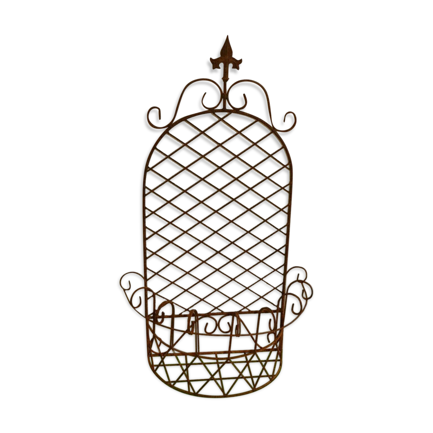 Iron wall planter