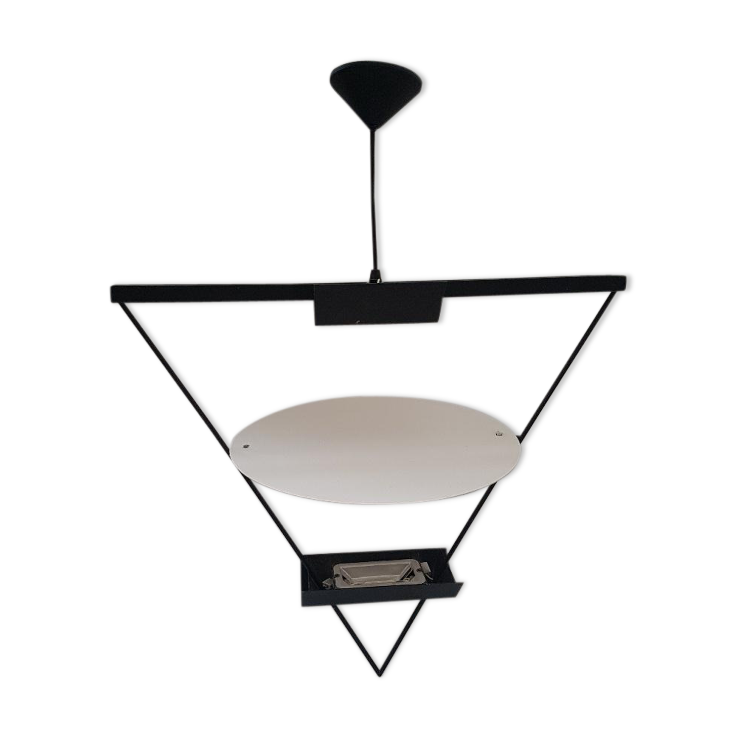 Chandelier design halogen metal Lucien Gau