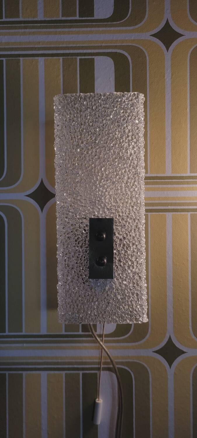 Pair of 60's Perspex wall lights