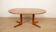Table à manger ronde vintage | extensible | teck | 121-173 cm