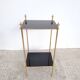 Vintage harness in gold metal and black glass