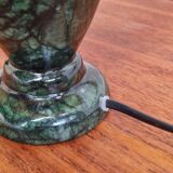 Emerald green alabaster lamp