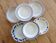 6 mismatched vintage deep plates blue and white porcelain - Lot Sai