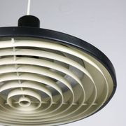 Suspension noire industrielle mid-century, danemark, 1960s