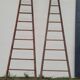 Double ladder for market gardening, fruit harvest, old wooden picking - 3m65