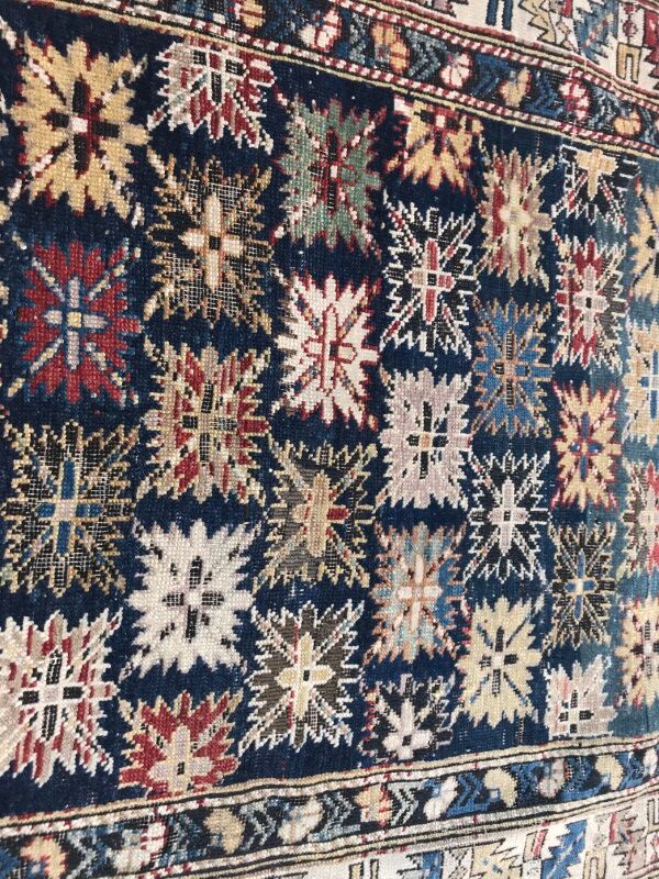 Caucasus Chirwan 19th century rug handmade 105 X 155 CM