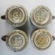 Set of 4 vintage ceramic mugs