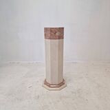 Italian marble pedestal, 1980s