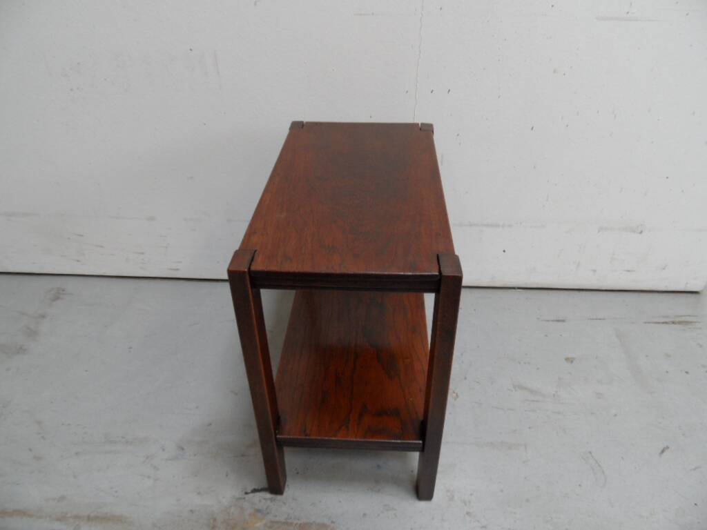 Table d'appoint, console vintage en chêne