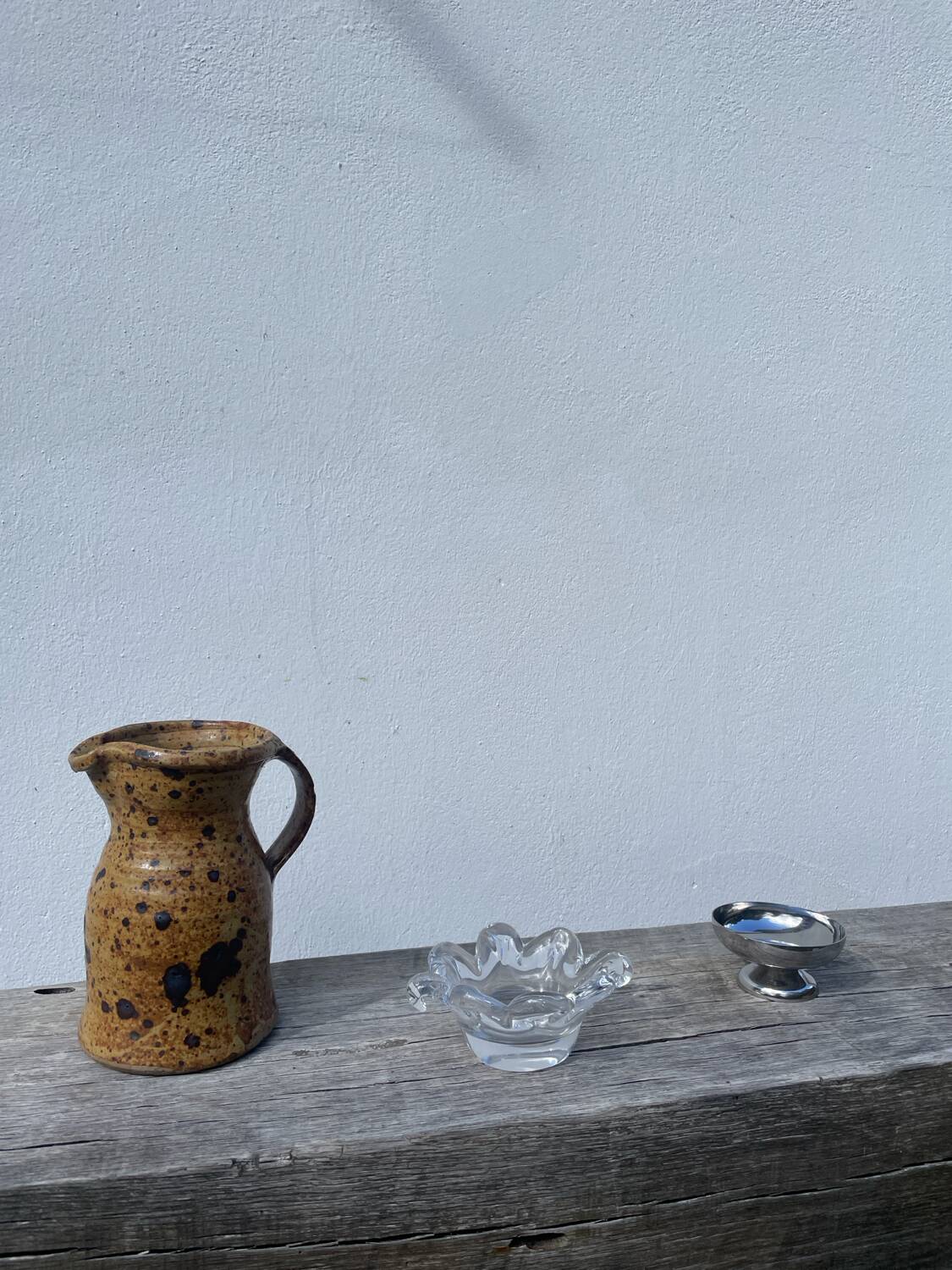 Crystal tea light candle holder in glass Cristallerie Lorraine