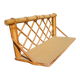 Small vintage wall shelf in bamboo and rattan – 1970s