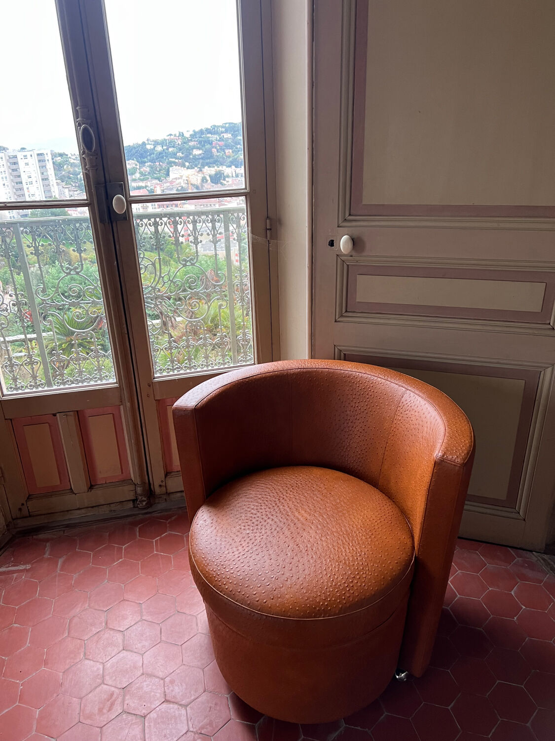 Leather armchair