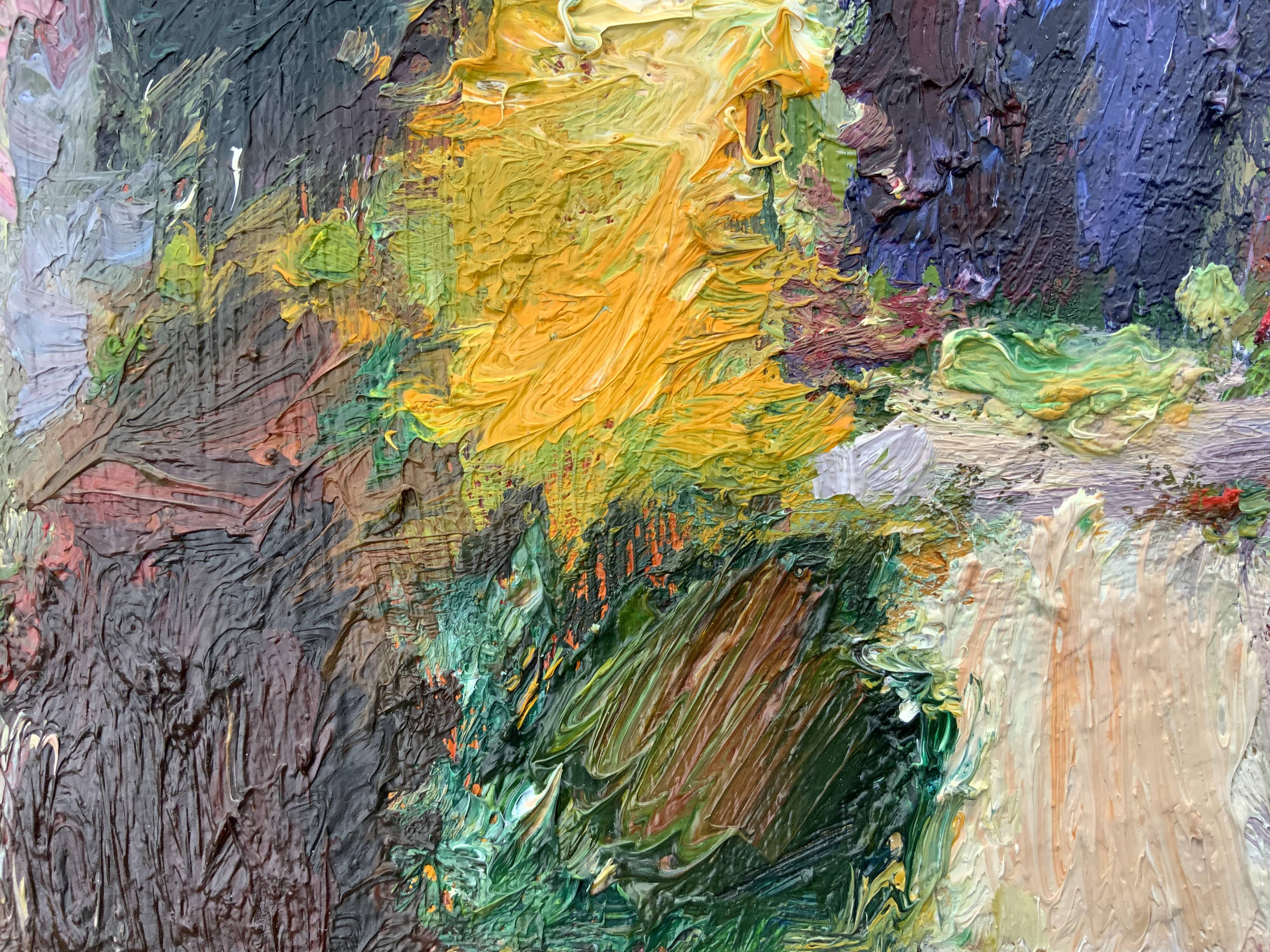 Vintage Original Expressionist Oil On Canvas By A. Eres, 1977